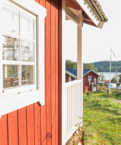 view from cozy cabin on the top of the hill